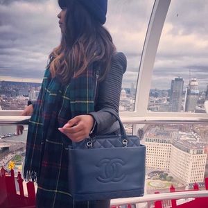 Chanel two handle hobo bag